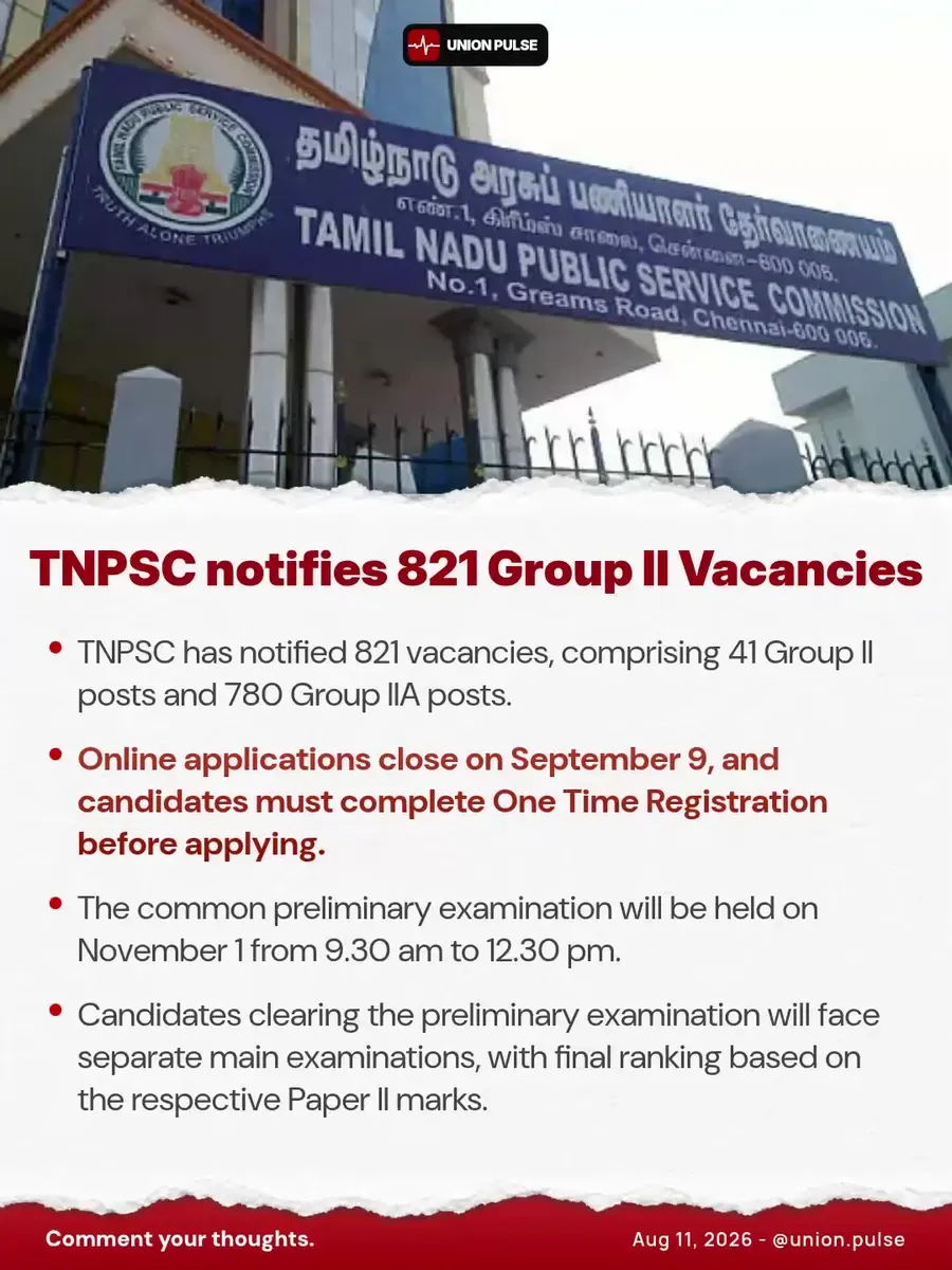 TNPSC Group 2 காலியிடங்கள் வெளியீடு